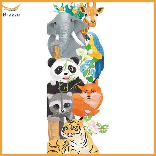Giấy Dán Tường Hình Động Vật Hoạt Hình Trang Trí Phòng Bé