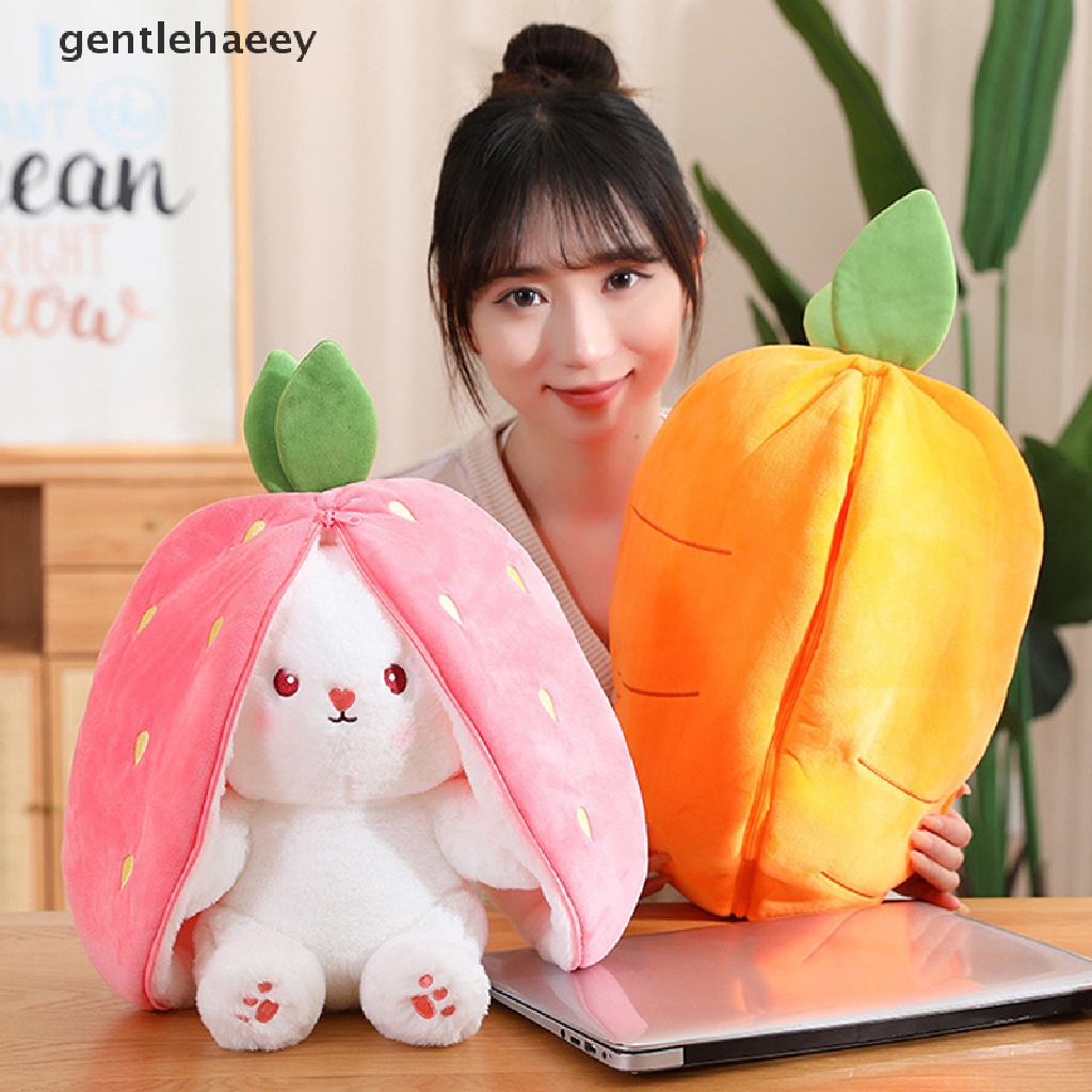 Đồ Chơi Nhồi Bông Hình Thỏ / Cà Rốt / Dâu Tây Dễ Thương
