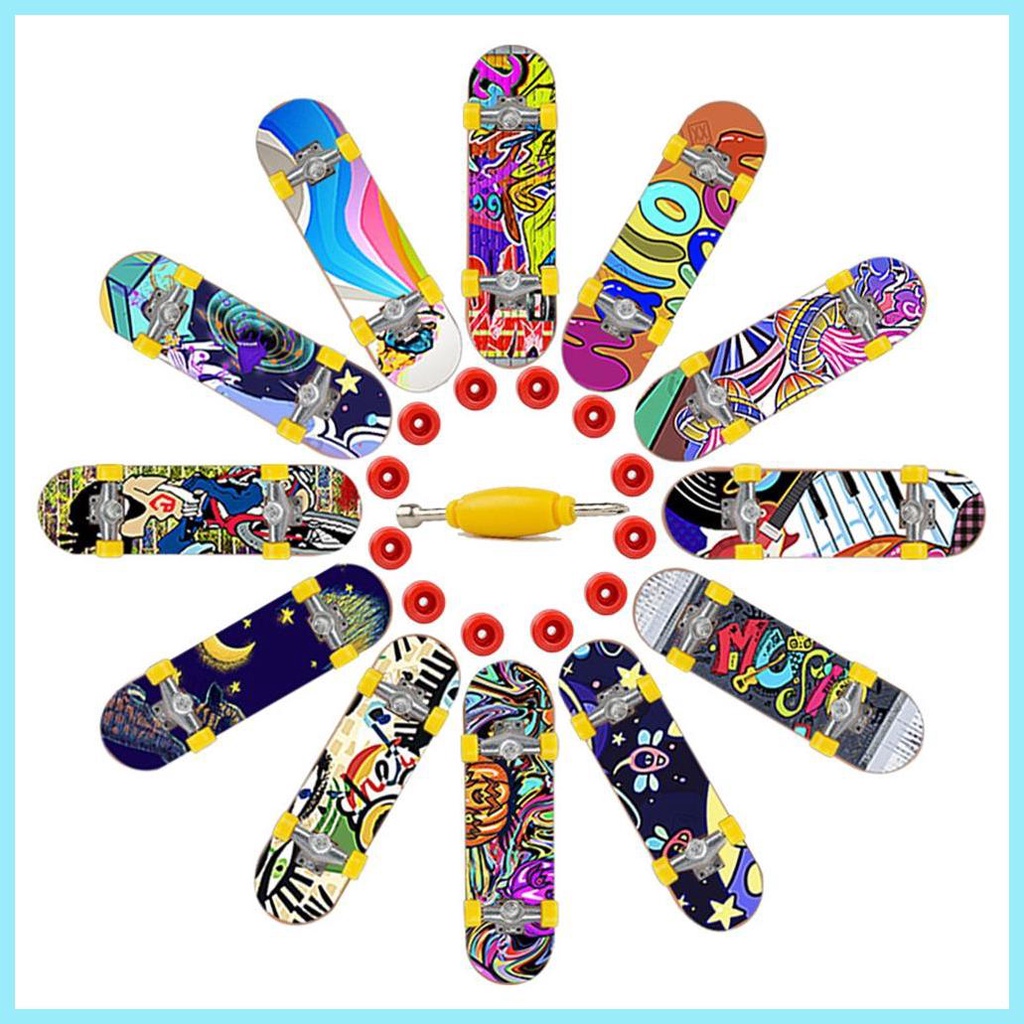 Set 12 Ván Trượt Ngón Tay Mini Cho Bé