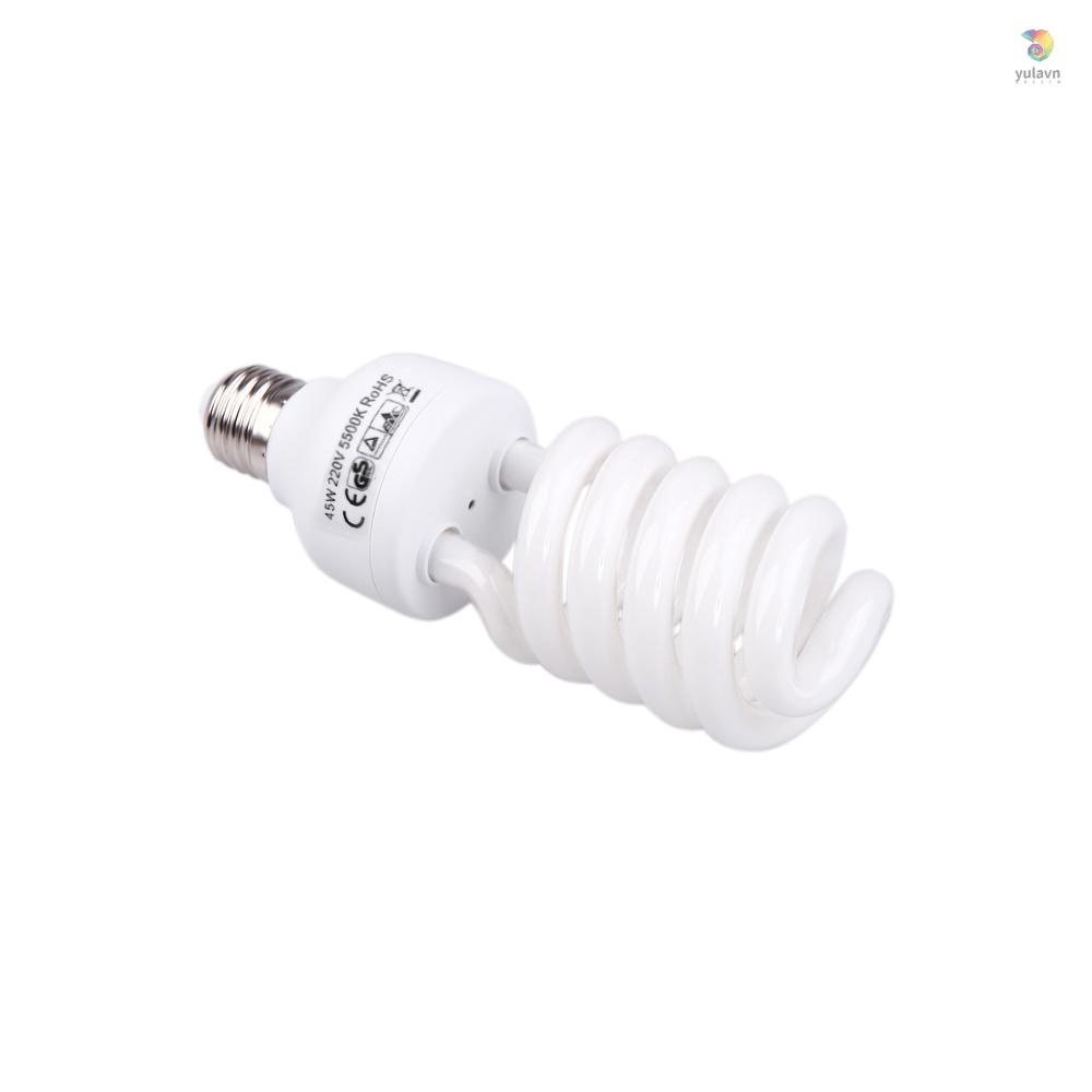 Bóng Đèn Led E27 220V 5500K 45W Hỗ Trợ Ánh Sáng Ban Ngày Dành Cho Studio Chụp Ảnh