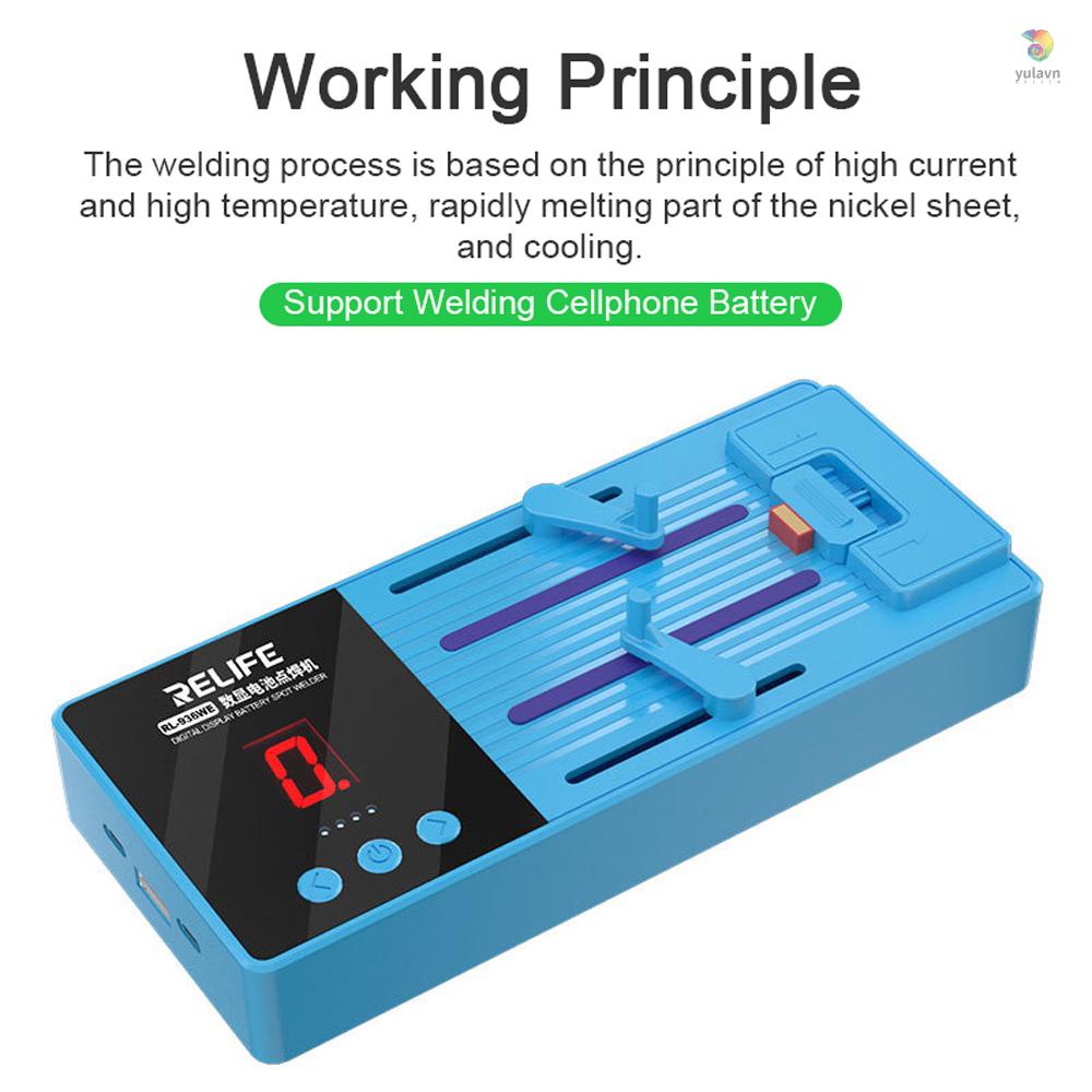 Máy Hàn yula) Thiết Thực Chuyên Dụng ​Thiết Bị Hàn Điện 6 Bánh Răng Hiển Thị Điện Áp Type-C Cho IOS Và Android