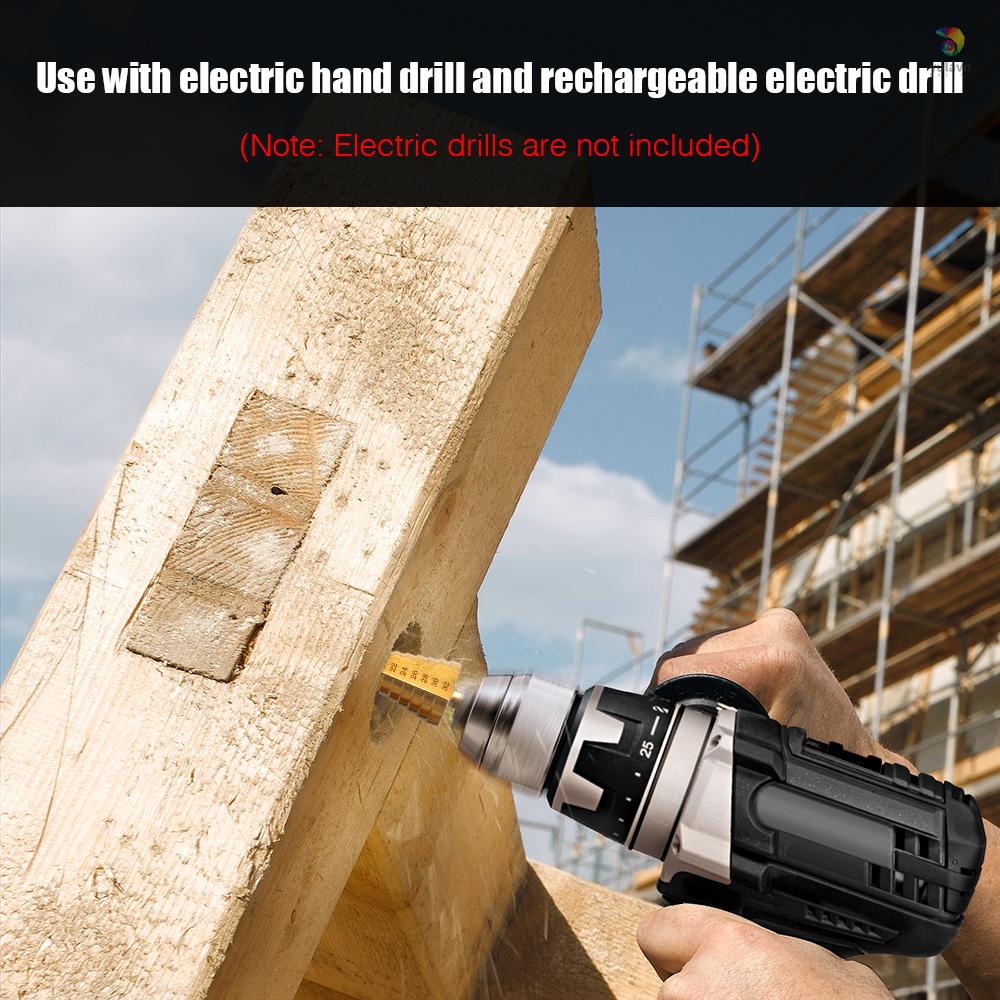 Bộ 6 Mũi Khoan Bước HSS Bằng Thép Không Gỉ Tiện Dụng