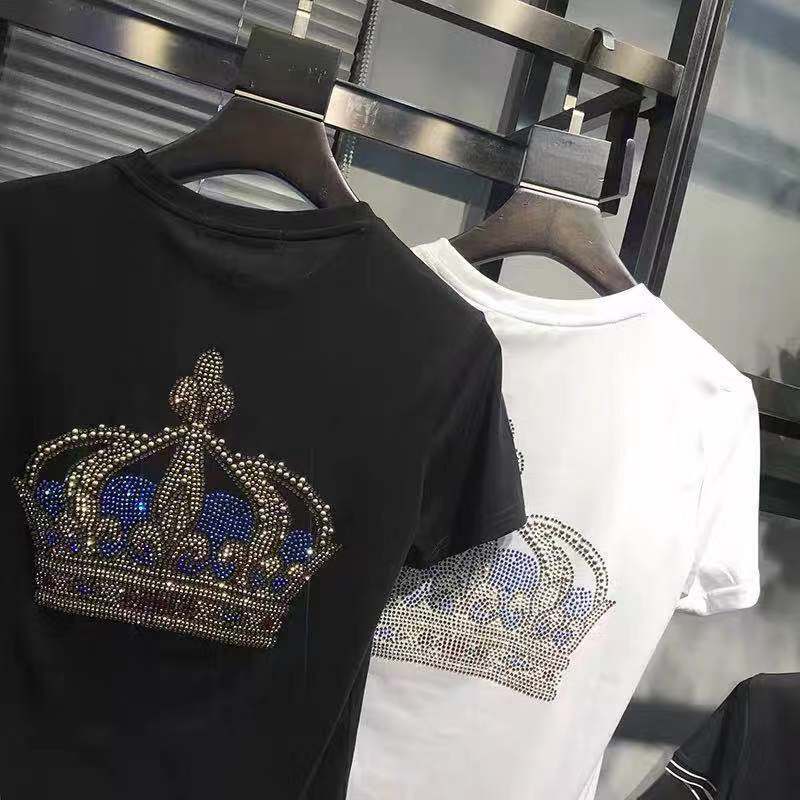 Áo Thun Tay Ngắn Cổ Tròn In Chữ Phong Cách Đường Phố Châu Âu Thời Trang Mùa Hè 2023 Cho Nam