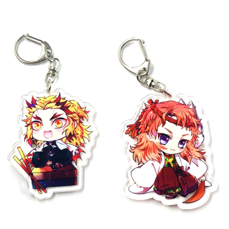 Móc Chìa Khóa Bằng Acrylic Hình Hoạt Hình Demon Slayer Độc Đáo