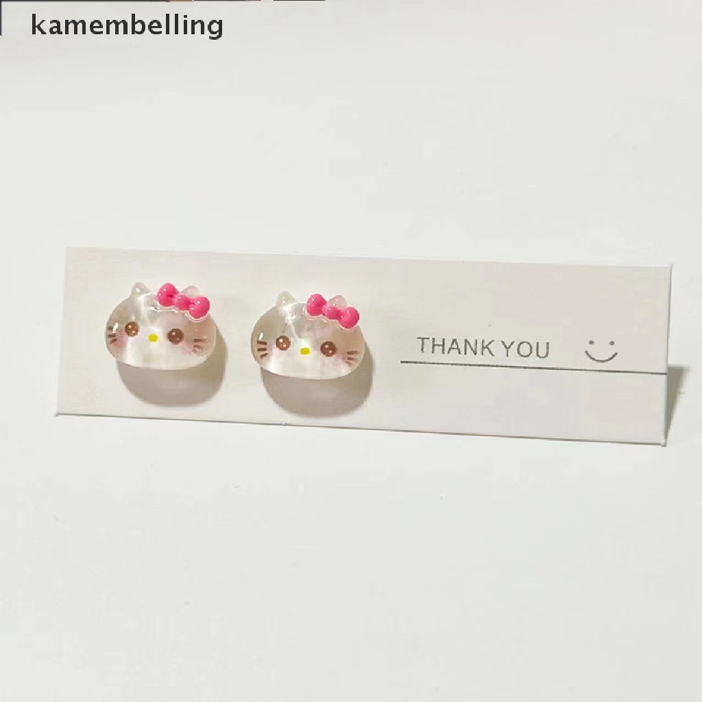 Kamembelling Sanrio Bông Tai Mini Bằng Nhựa Mềm Đáng Yêu Phong Cách Harajuku Cho Nữ EN