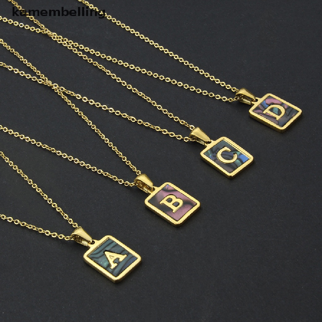 Vòng cổ Mặt 26 Chữ Cái Bằng Thép Không Gỉ Thời Trang kamembelling