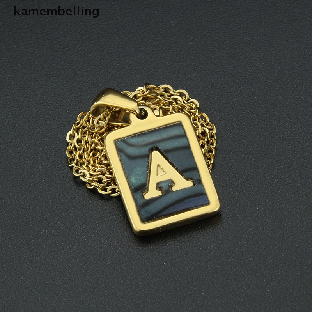 Vòng cổ Mặt 26 Chữ Cái Bằng Thép Không Gỉ Thời Trang kamembelling