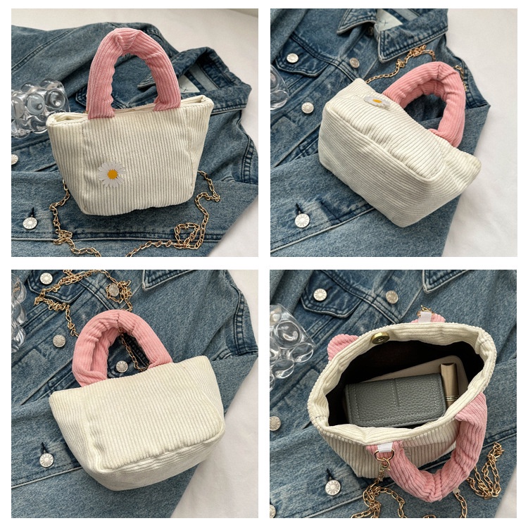 Túi Xách JASMIN NOIR Mini Dây Xích Đeo Vai Chất Nhung Thời Trang Cho Nữ