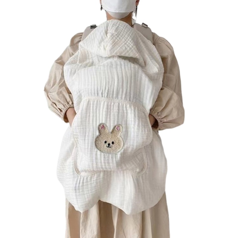 Chăn Quấn Em Bé Chất Liệu Cotton Dày Dặn In Họa Tiết Hoạt Hình Dễ Thương