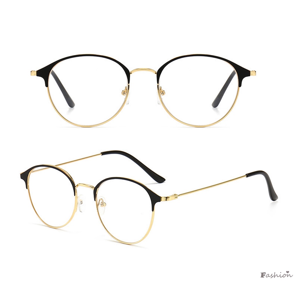 Mắt Kính Gọng Tròn Chống Bức Xạ &amp; Trượt Siêu Nhẹ Cho Nam &amp; Nữ