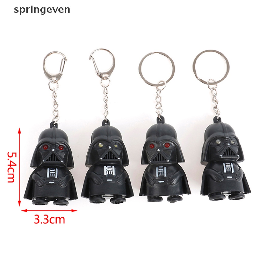 Móc Khóa Hình Darth Vader Màu Đen Có Đèn LED Độc Đáo