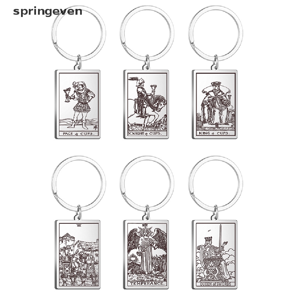 Móc Khóa Mặt Thẻ Bài Tarot Cổ Điển Cho Nam Nữ