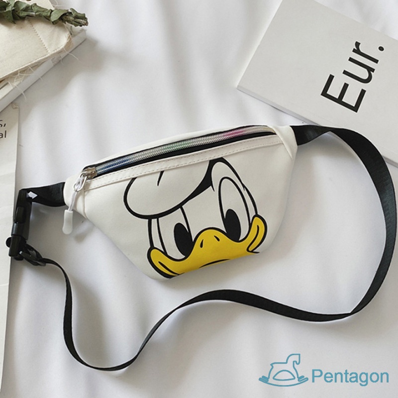 Túi Đeo Chéo In Họa Tiết Hoạt Hình Dễ Thương Phong Cách Hàn Quốc