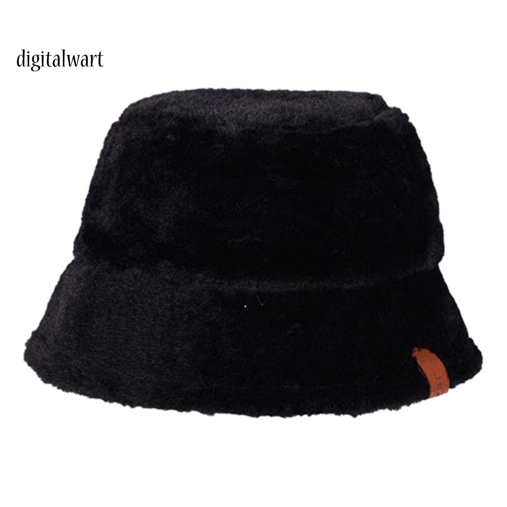 Kỹ Thuật Số| Mũ Bucket Màu Sắc Trơn Chống Mài Mòn Thời Trang Cho Nữ