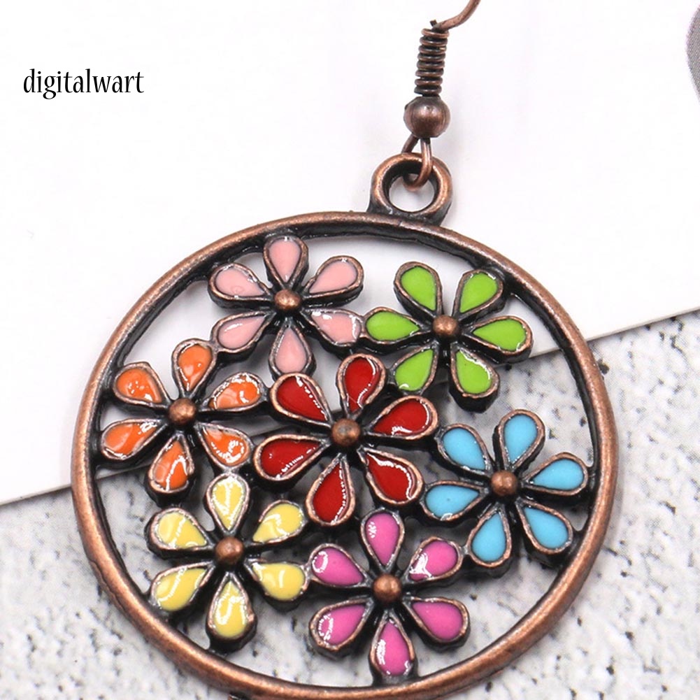 Kỹ Thuật Số| Khuyên Tai Nữ Trang Dáng Tròn Phong Cách Bohemian