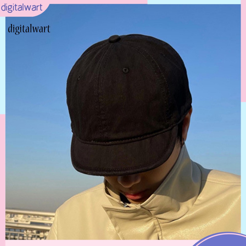 Kỹ Thuật Số| Mũ Lưỡi Trai Màu Sắc Trơn Phong Cách Vintage Dành Cho Nam Và Nữ