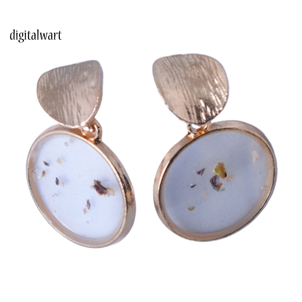 Kỹ Thuật Số| 2 Bông Tai Vỏ Sò Hình Vuông Bằng Hợp Kim Phong Cách Retro Dành Cho Nữ