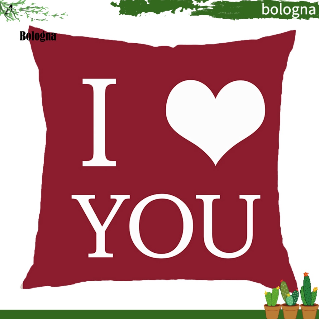 Vỏ Gối In Chữ Love Dùng Làm Quà Tặng Valentine