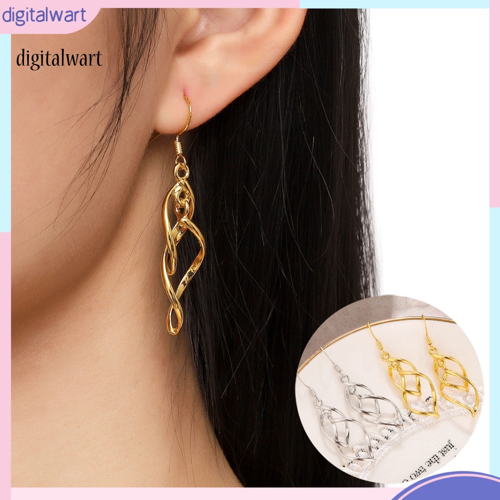 Kỹ Thuật Số| 1 Đôi Bông Tai Dạng Móc Xoay Phong Cách Bohemian Tinh Tế Lâu Trôi Mặc Hàng Ngày