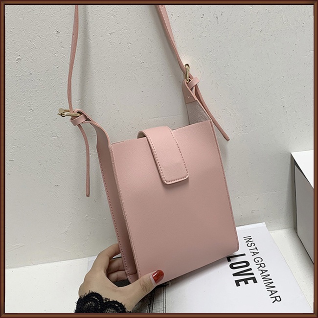 Túi Da Đeo Chéo Mini Đựng Điện Thoại Phong Cách Retro Thời Trang Cho Nữ