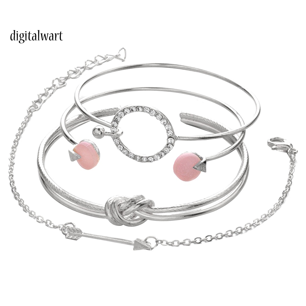 Kỹ Thuật Số| Set 4 Vòng Tay Cá Tính Cho Nữ