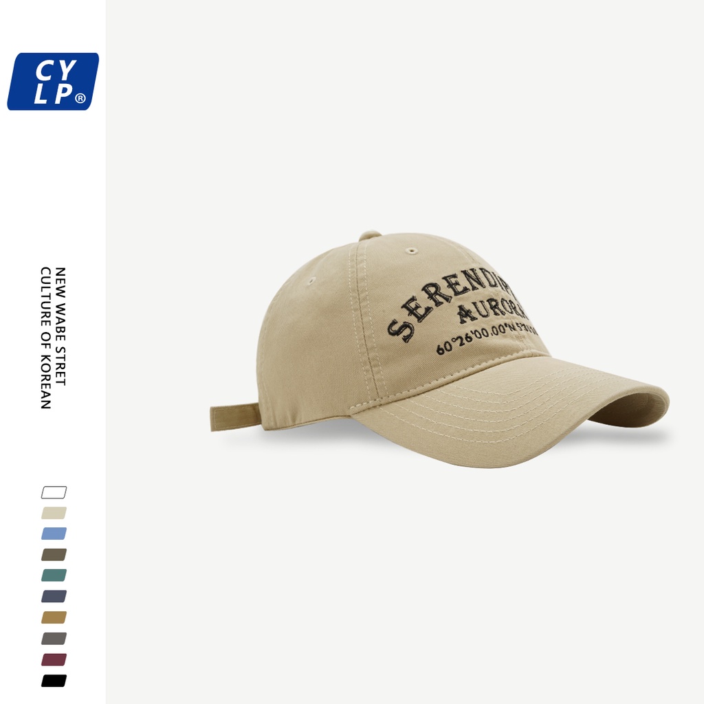 Mũ Lưỡi Trai Mềm Thêu Chữ Phong Cách Hàn Quốc Thời Trang Mùa Hè Cho Cặp Đôi