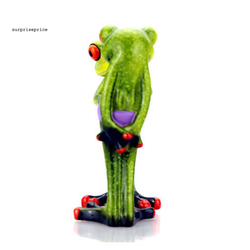 Đồ trang trí Ếch 3D Mini Bằng Nhựa Resin Trang Trí Xe Hơi