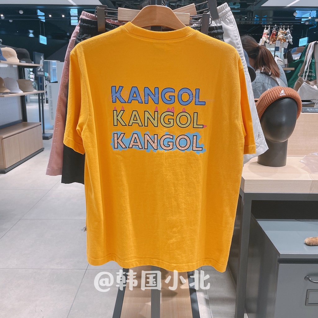 Áo Thun Tay Ngắn In Chữ Kangol kangaroo Sau Lưng Thời Trang Mùa Xuân Cho Nam Và Nữ