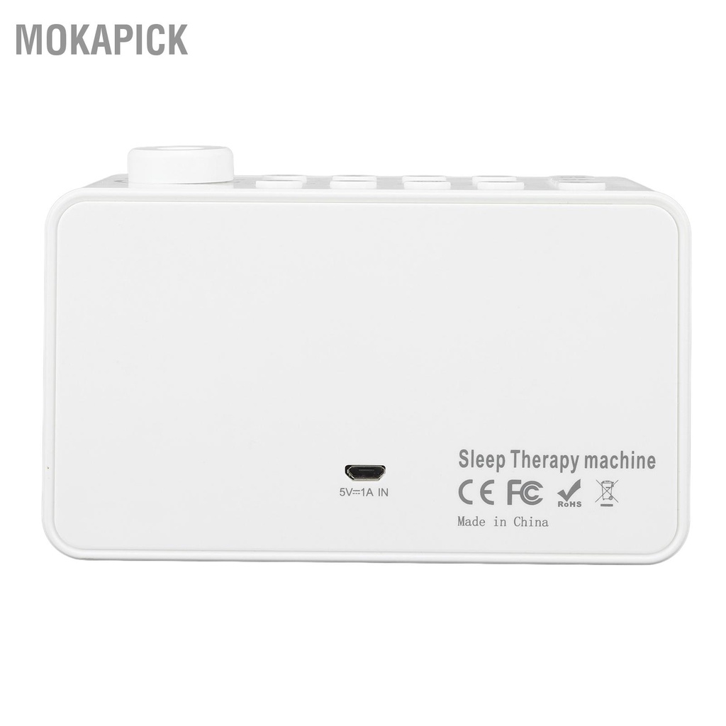 Mokapick Máy tạo tiếng ồn trắng S16 âm thanh di động có thể sạc lại USB với 8 tự nhiên cho người lớn trẻ em Ngủ