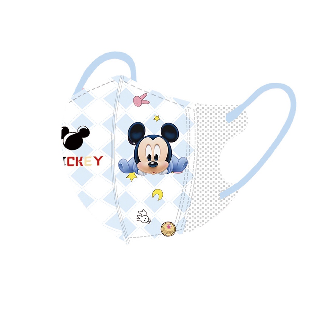 Khẩu Trang 3D Hình Chuột Mickey / Vịt Donald Chống Bụi Thoáng Khí Dễ Thương Dùng Một Lần Cho Trẻ Em