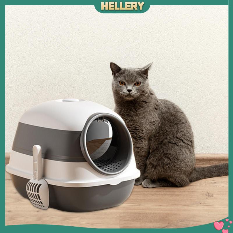 Hộp Đi Vệ Sinh Chống Văng Nước Cho Mèo Có Thể Gấp Gọn Tiện Dụng