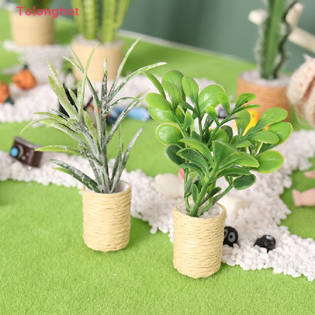 Mô Hình Cây Lá Tuyết Nhân Tạo Trang Trí Nhà Búp Bê Tỉ Lệ 1: 12