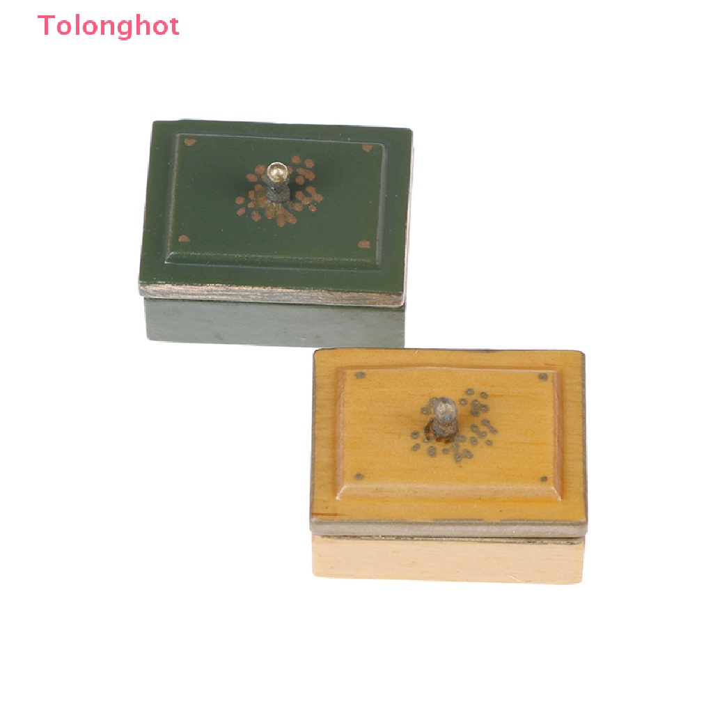 Hộp May Đồ Thu Nhỏ 1: 12 Có Nắp Phong Cách vintage Trang Trí Nhà Búp Bê