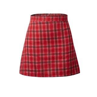 Fashion Women Short Skirt Solid High Waist Lattice Skirt Mini A-Line Skirt