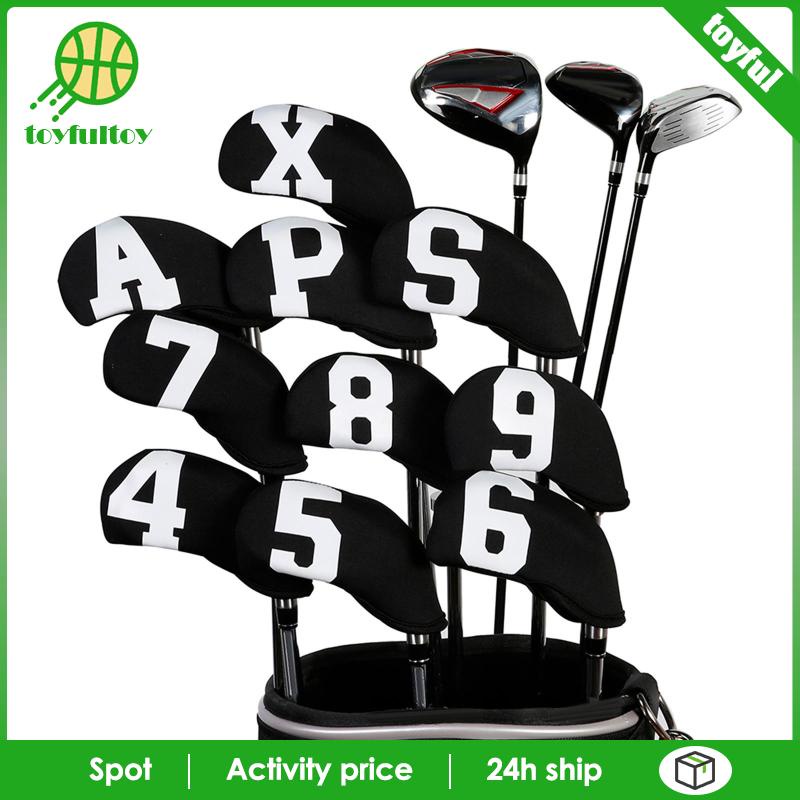 Set 10 Vỏ Bọc Bảo Vệ Đầu Gậy Đánh Golf Bằng Sắt Chuyên Dụng