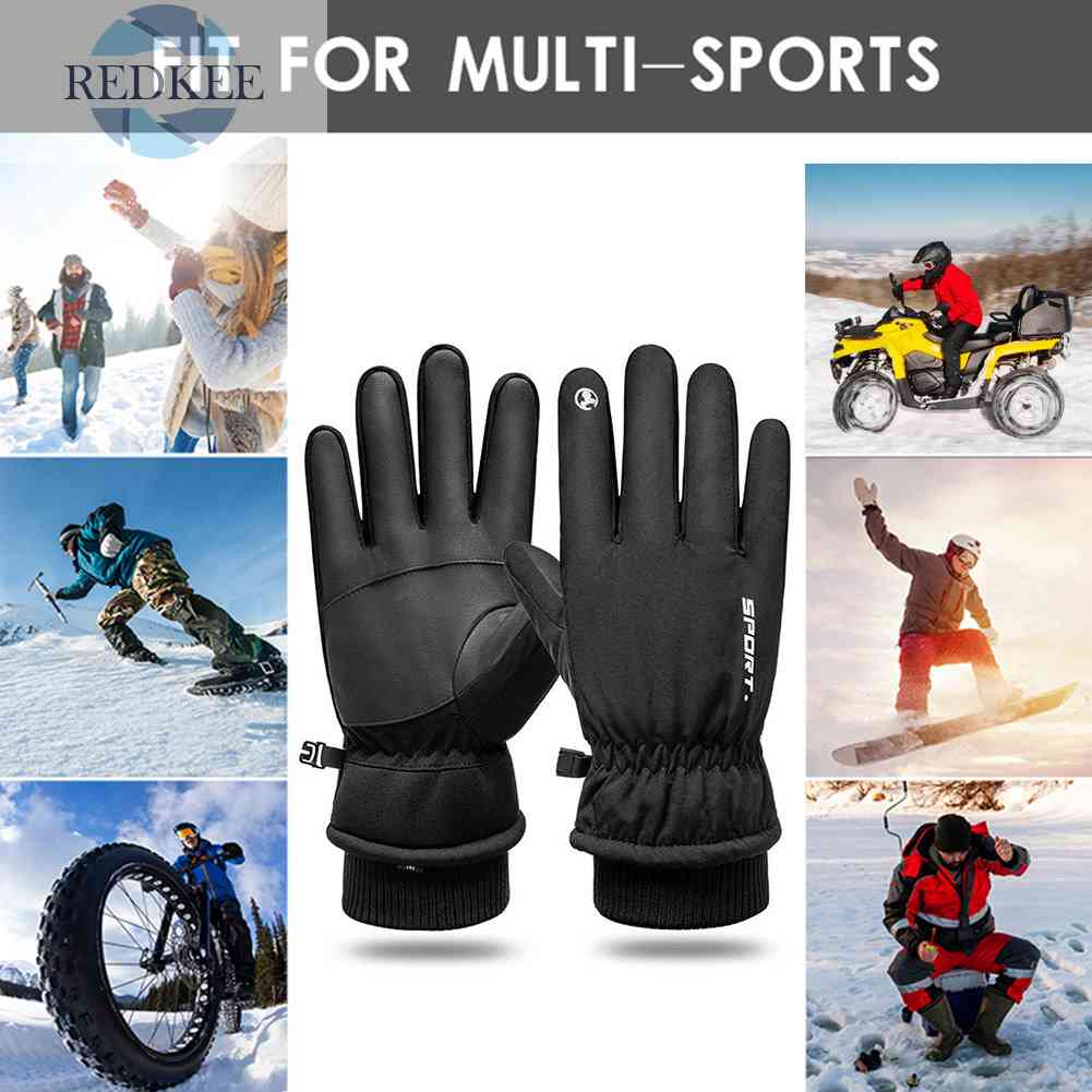 Găng Tay Trượt Tuyết Lái Xe Cảm Ứng Chống Thấm Nước