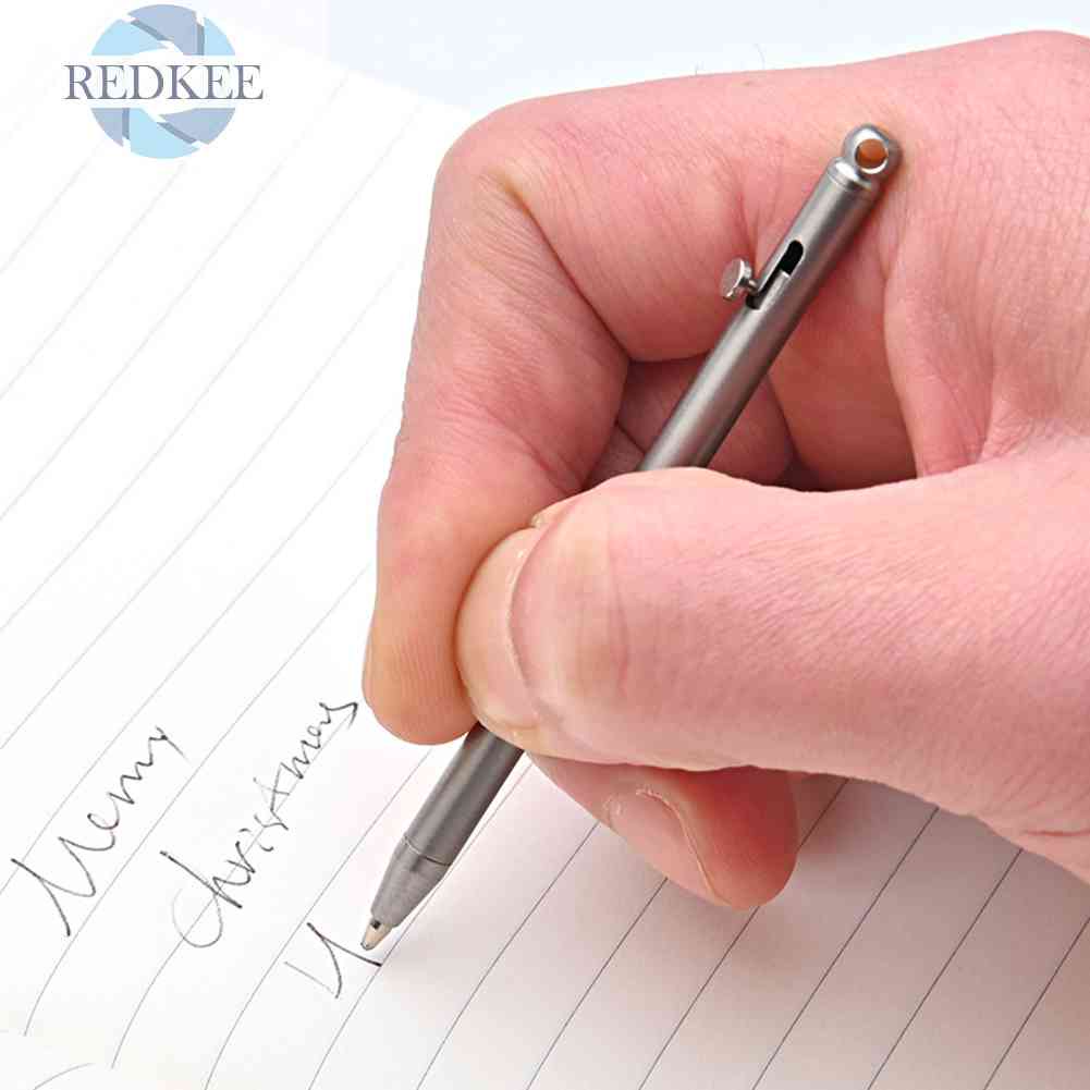 Bút Ký Tên Mini Bằng Kim Loại Titan Dành Cho Cắm Trại Ngoài Trời