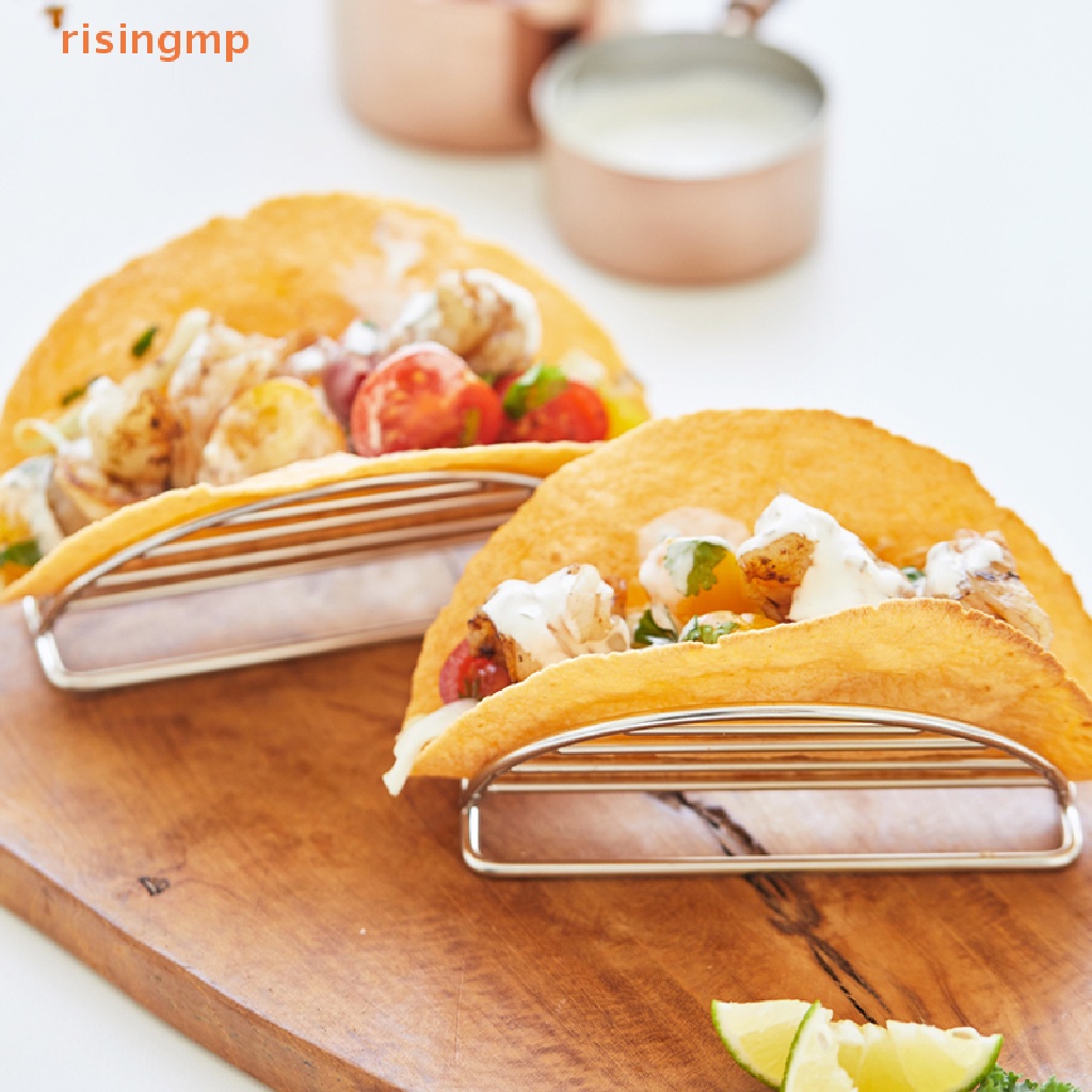 Khay Đựng Bánh Taco Hình Gợn Sóng Bằng Thép Không Gỉ 304 Cứng