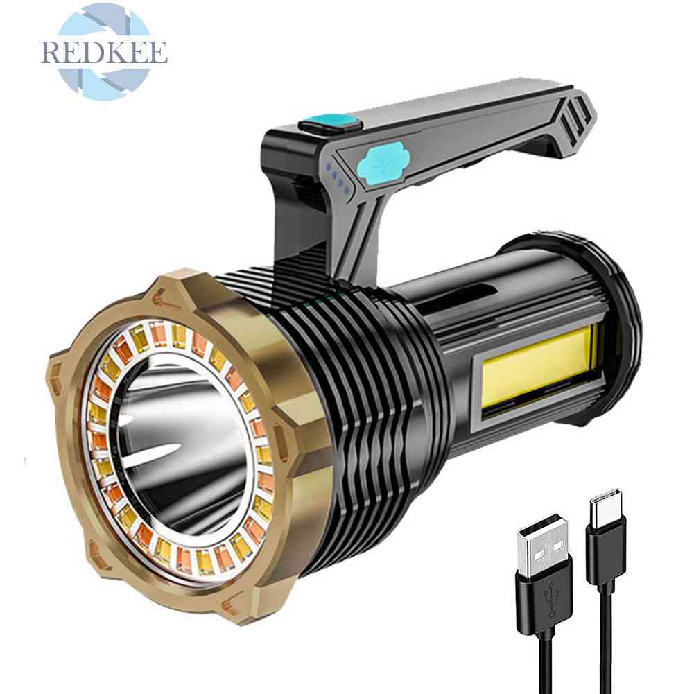 Đèn Pin Chống Thấm Nước IPX4 8 Chế Độ Sáng Tiện Dụng