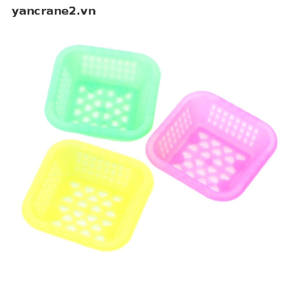 Set 3 Rổ Đựng Trái Cây / Rau Củ Quả 1: 12 Trang Trí Nhà Búp Bê 1: 12