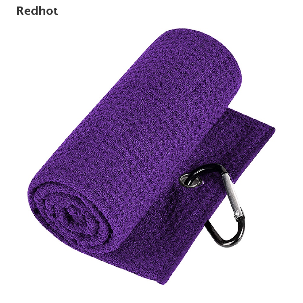 Khăn Lau Gậy Đánh Golf 30x50cm Bằng Sợi Microfiber 4 Màu Có Móc Treo