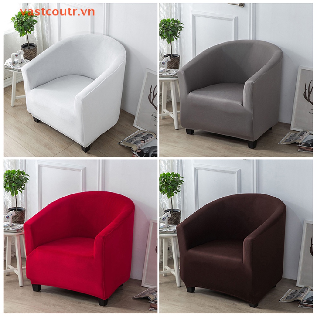 Vỏ Bọc Ghế Sofa Đơn Màu Trơn Co Giãn Trang Trí Phòng Khách / Khách Sạn
