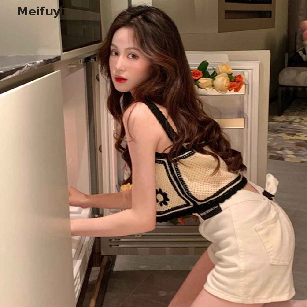 Áo Hai Dây Dệt Kim Thêu Hoa Phong Cách Dân Tộc Retro Mùa Hè Cho Nữ