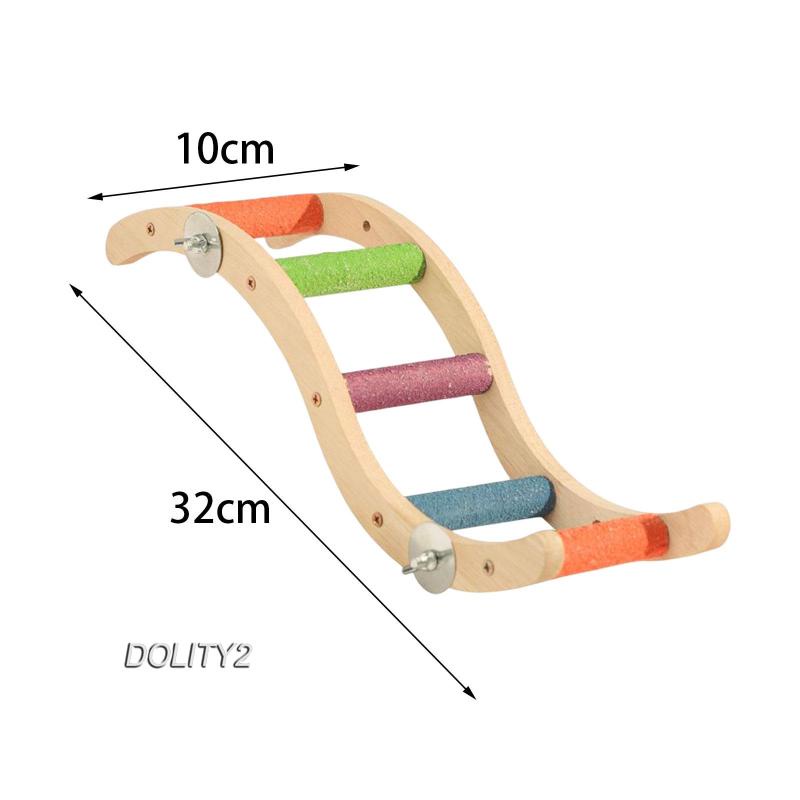 Thang Leo Bằng Gỗ 2 Bậc Chuyên Dụng Cho Chim Vẹt