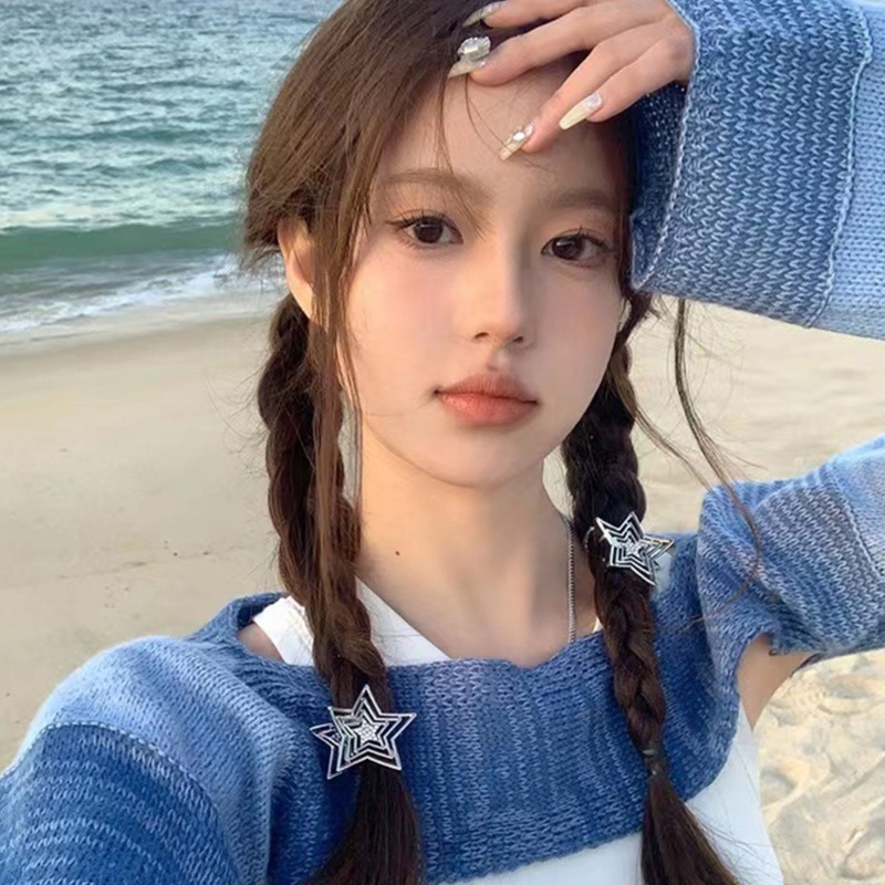 Kẹp Tóc Càng Cua Nhỏ Bằng Kim Loại Mỏng Tạo Kiểu Tóc Cho Nữ