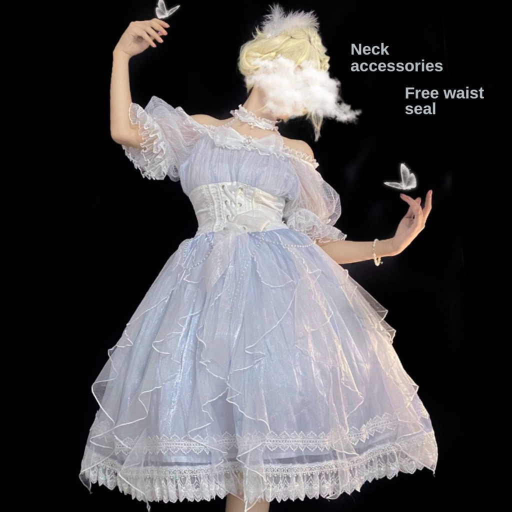 Đầm Cưới Một Dây Phong Cách lolita Thời Trang Mùa Hè Cho Nữ