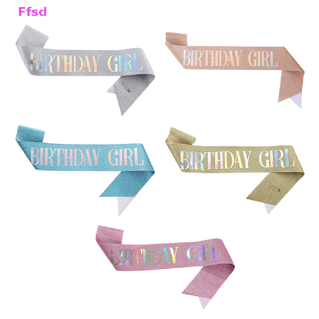 Dây Ruy Băng Đeo Chéo In Chữ 10th 18st 20th 30th 40th Dùng Làm Quà Tặng Sinh Nhật