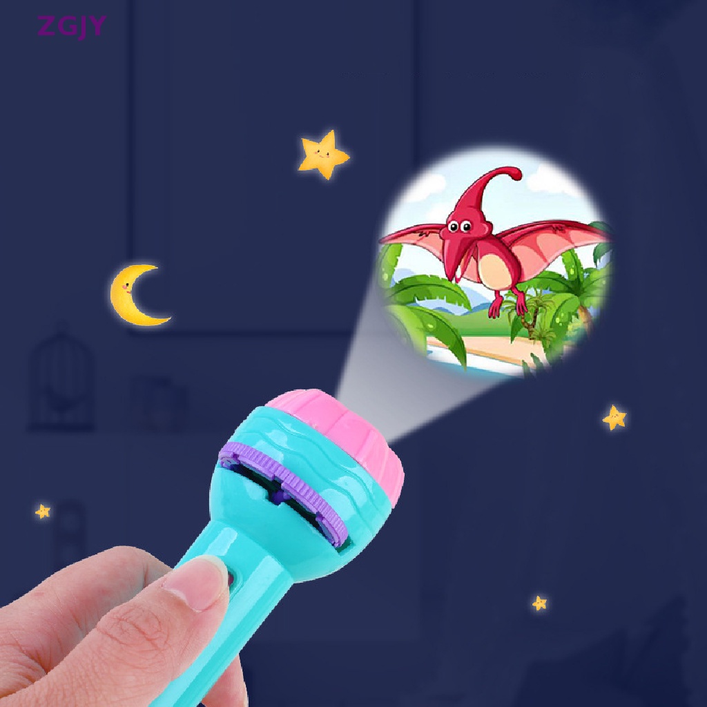 Đồ Chơi Đèn Pin Chiếu Họa Tiết Động Vật Hoạt Hình Phát Sáng Giáo Dục Sớm Cho Trẻ Mẫu Giáo Mới