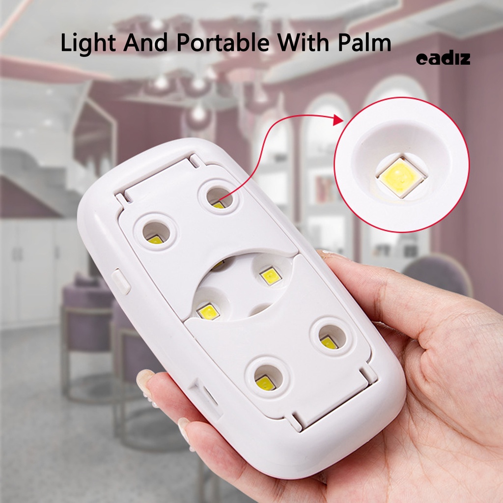 Đèn Sấy Khô Móng Tay 8 Bóng Công Suất Cao Màu Đen Thiết Kế Dạng Gập Tiện Dụng