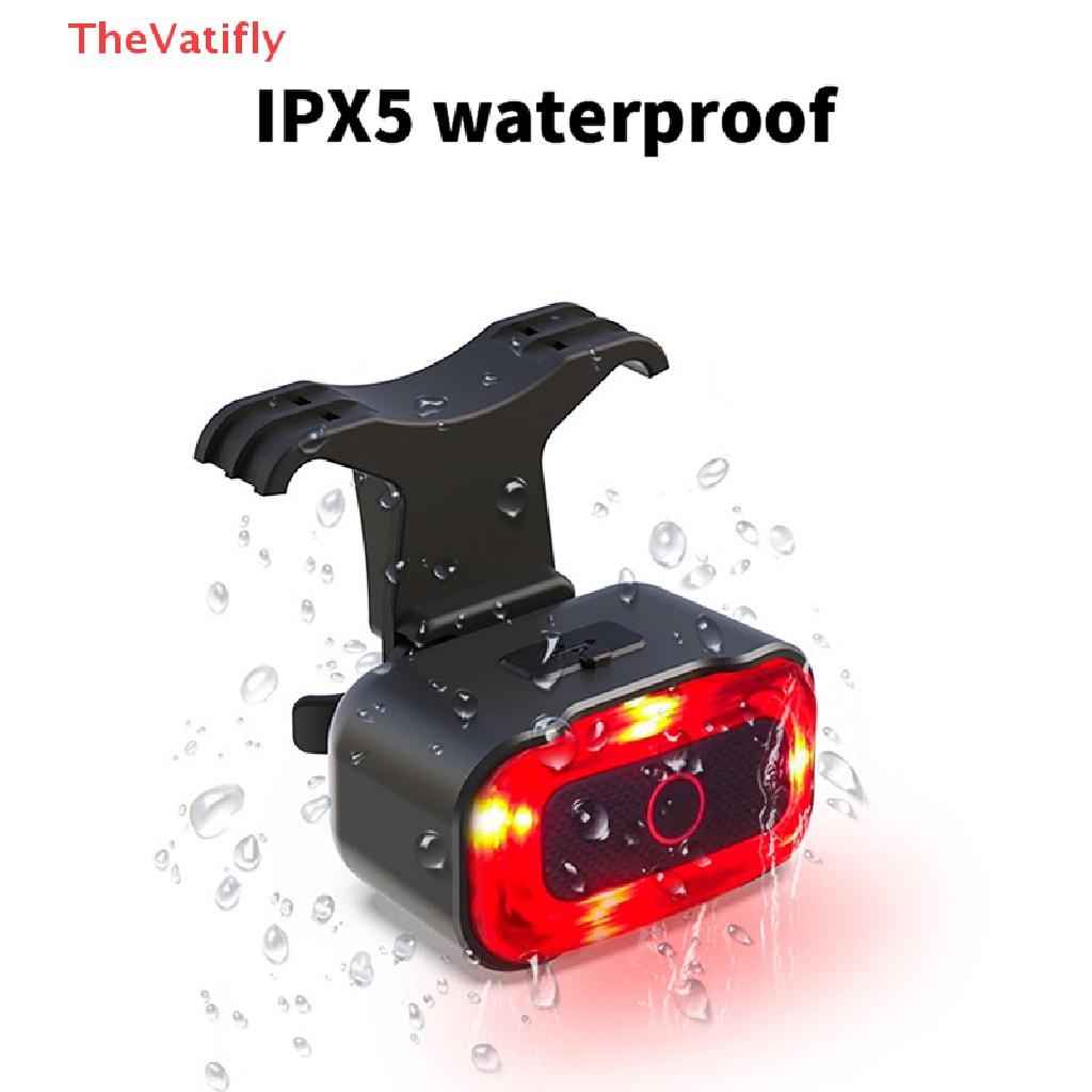 Đèn LED Đuôi Xe Đạp Thông Minh Chống Nước IPX5 Kèm Sạc USB Loại C